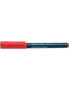 Marker permanent, varf 1-2mm, rosu, SCHNEIDER Maxx 240 - Img 3