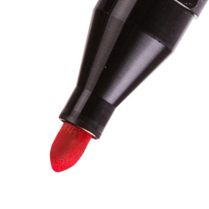 Marker permanent, varf rotund 3mm, rosu, KORES - Img 2