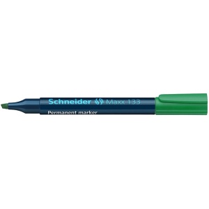 Marker permanent, varf tesit 1-4 mm, verde, SCHNEIDER Maxx 133
