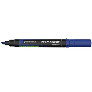 Marker permanent, varf tesit 4.6mm, albastru, CENTROPEN 8576