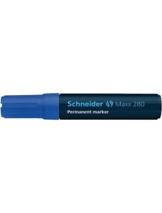 Marker permanent varf tesit, albastru, SCHNEIDER Maxx 280 - Img 2