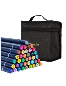 Markere sketching cu 2 capete 1 mm/6 mm, 40 buc/set, Finenolo DELI