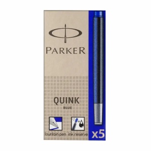Patroane cerneala PARKER Quink, albastru, 5 buci/set