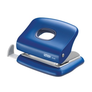 Perforator de birou, 20 coli, plastic ABS, albastru, RAPID FC20