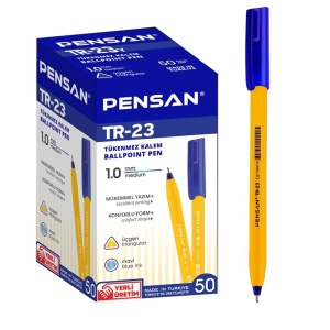 Pix cu capac, varf 1 mm, albastru, TR-23 PENSAN - Img 2