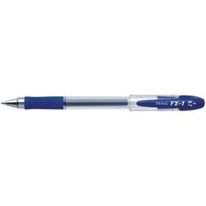 Pix cu gel, varf 0.7 mm, cu grip, albastru, PENAC FX-1