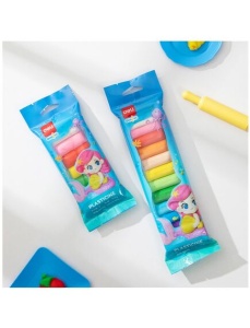 Plastilina 12 culori, 200 g, DELI Polybag - Img 4