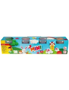Plastilina modelaj 4 culori, 140gr/culoare, special, EBERHARD FABER