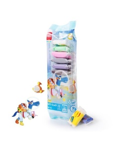 Plastilina modelatoare 12 culori/set, 72 g, Soft Clay DELI