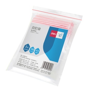 Pungi ziplock, 130 x 100 mm, 100 buc./set, DELI - Img 2
