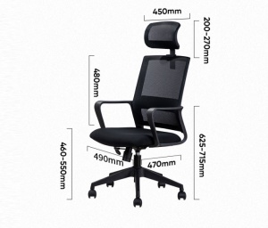 Scaun birou ergonomic DELI 4503 - Img 4