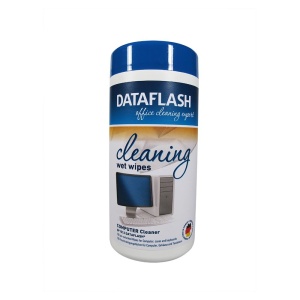 Servetele umede curatare suprafete din plastic, 100 buc/tub, DATA FLASH