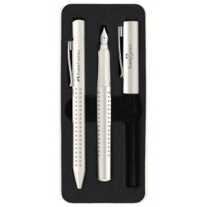 Set cadou stilou si pix, alb, FABER-CASTELL