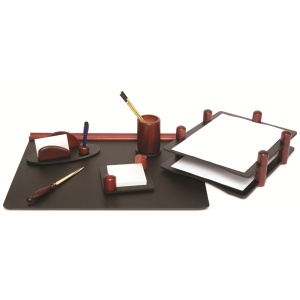 Set de birou de lux din lemn, 6 piese, FORPUS