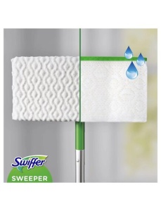 Set mop plat SWIFFER Dry + Wet, cu 3 rezerve umede + 8 rezerve uscate - Img 4