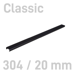Sina metalica structura panzata, A4, 20 mm, 10 buc/set, negru, OPUS