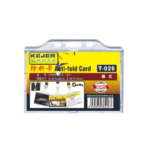 Suport carduri orizontal, 54x85 mm, 5 buc/set, KEJEA T-026H