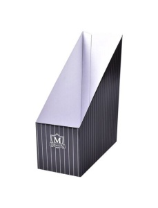 Suport documente A4, vertical, 11.5 cm, carton, negru, HERLITZ Montana - Img 2