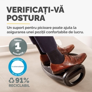 Suport ergonomic pentru picioare FELLOWES Smart Suites - Img 4