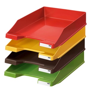 Tavita de birou A4, plastic, negru, HAN Standard - Img 2