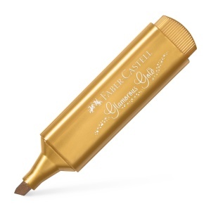 Textmarker metalizat, varf tesit 1-5 mm, 4 buc/set, FABER-CASTELL - Img 5