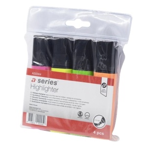 Textmarker varf tesit, 1-5 mm, 4 culori/set, A-SERIES - Img 2