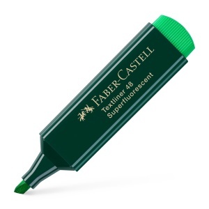 Textmarker, varf tesit 1-5 mm, verde, FABER-CASTELL 1548 - Img 3