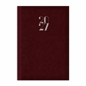 Agenda A4, datata, hartie ivory, maro, ARTILUX