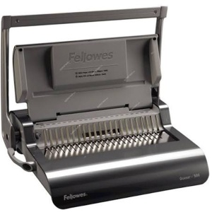 Aparat de indosariat manual, inele plastic, max. 500 coli, FELLOWES Quasar+ 500