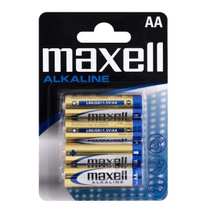 Baterii alcaline MAXELL, LR6/AA, 4 buc/set