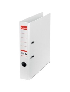 Biblioraft A4 carton reciclat, 5 cm, alb, ESSELTE NO. 1 Power