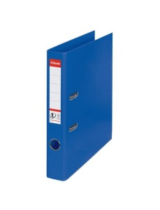 Biblioraft A4 plastifiat PP/PP, 5 cm, albastru, ESSELTE NO. 1 Power