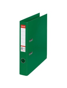 Biblioraft A4 plastifiat PP/PP, 5 cm, verde, ESSELTE NO. 1 Power