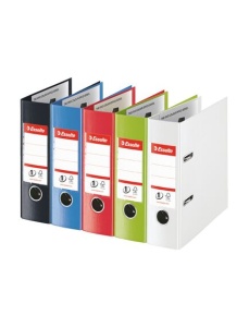 Biblioraft A5, 7.5 cm, rosu, ESSELTE NO. 1 Power Vivida - Img 2