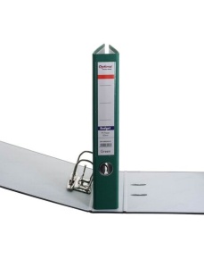 Biblioraft plastifiat 7.5 cm, verde, OPTIMA Budget - Img 3