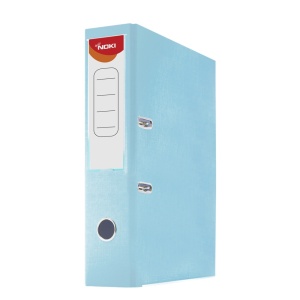 Biblioraft plastifiat, A4, 7.5 cm, bleu, NOKI