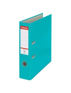 Biblioraft plastifiat, A4, 7.5 cm, turcoaz, ESSELTE Economy