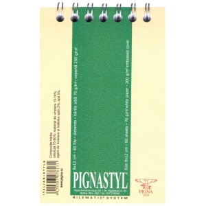 Blocnotes cu spira A7, 60 file, dictando, PIGNA Style