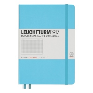 Caiet cu elastic A5, 125 file, matematica LEUCHTTURM1917 - Bleu