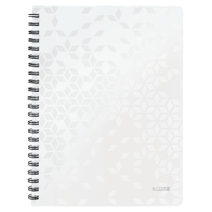 Caiet cu spirala A4, 80 file, dictando, alb, LEITZ WOW