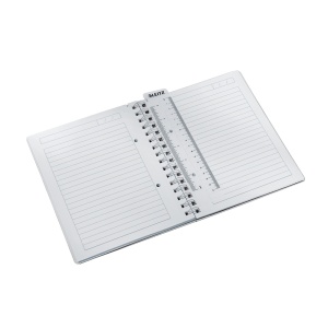 Caiet cu spirala A5, 80 file, dictando, galben, LEITZ WOW - Img 2