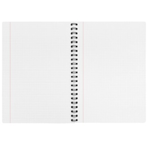 Caiet cu spirala A5, 96 file, coperta carton, matematica, PAPERLAND Black Edition - Img 3