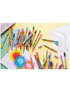 Carioci cu 2 capete, 20 culori/set, FABER-CASTELL - Img 2