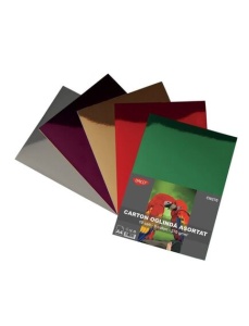 Carton colorat oglinda A4, 270 g/mp, 10 coli/top, asortat, DACO