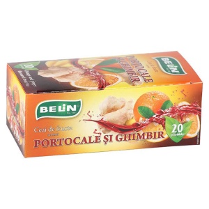 Ceai portocale si ghimbir BELIN, 20 plicuri/cutie