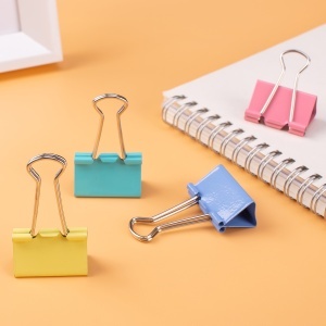 Clips color 32 mm, 24 buc./cutie, DELI - Img 4