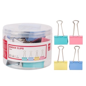 Clips color 51 mm, 12 buc./cutie, DELI