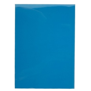 Coperti plastic transparent color, A4, 200 microni, albastru, 100 buc/set