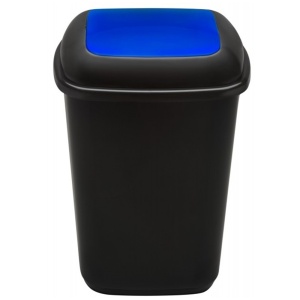 Cos pentru colectare selectiva, 90l, albastru, PLAFOR Quatro