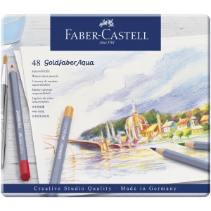 Creioane colorate FABER-CASTELL Goldfaber Aqua 48 culori/set - Img 3